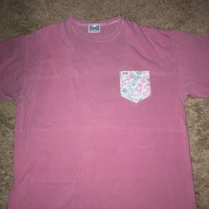 Short sleeve delta zeta pocket t shirt